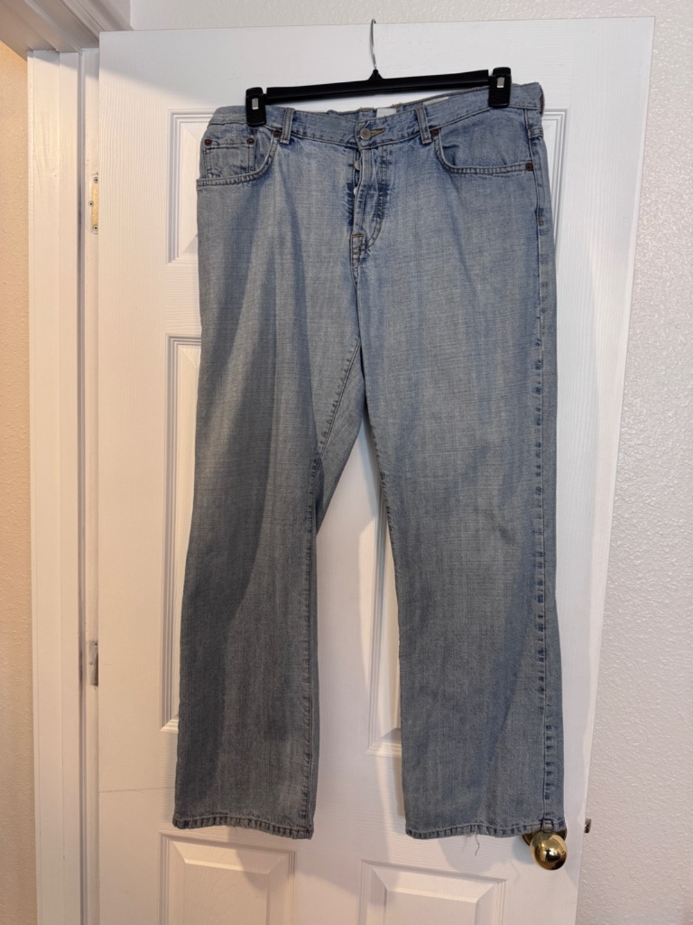 Lucky Brand Women's Dungarees Jeans - Denim Blue Button Fly
